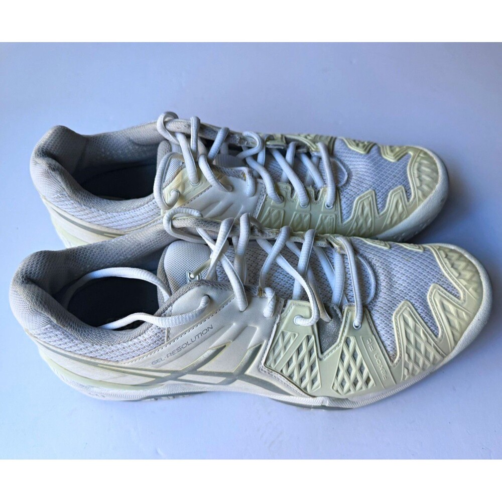 ASICS GEL-Resolution Men's Tennis Shoes US 10.5 Medium White/Gray